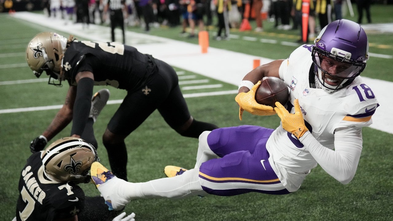 Jefferson, Jones and Murray all produce to help the unbeaten Vikings top the slumping Saints 23-13 — KSTP 5, Maplewood Sports news