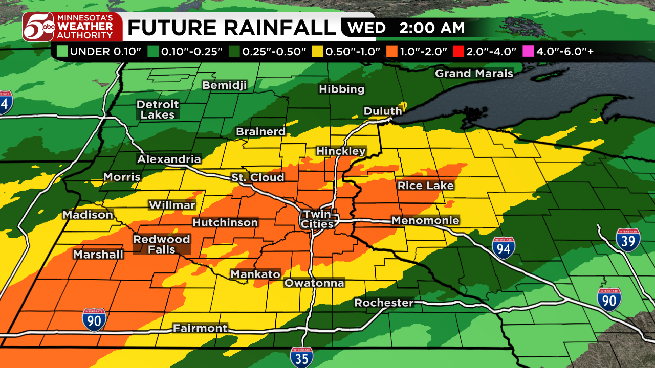 Rainy start to week, warmer days return — KSTP 5, Maplewood Community news