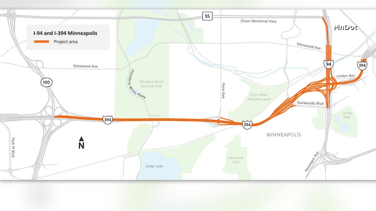 Eastbound I-394 in Minneapolis closing all weekend for highway repairs — KSTP 5, Maplewood Business news