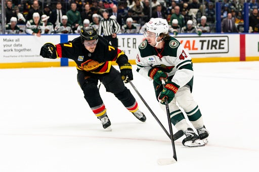 Quinn Hughes has a goal and an assist in his Vancouver return in Wild’s 4-2 victory — KSTP 5, Maplewood Sports news
