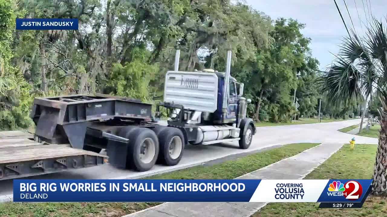 DeLand-area neighbors raise concerns about truck traffic on Marsh Road — WESH 2 Orlando, Maplewood Real Estate news