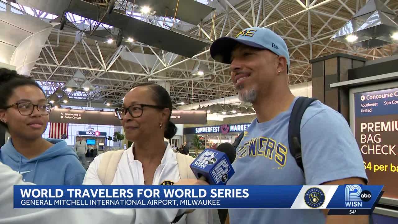 'Traveled for ... 24 hours': Fans travel from across the world for the World Series — WISN 12 Milwaukee, Maplewood Sports news
