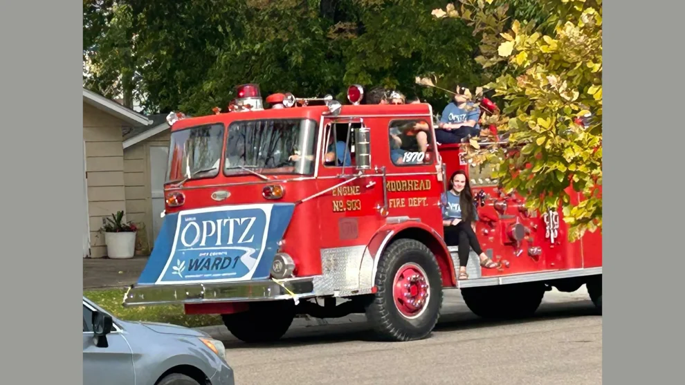Moorhead’s fire chief concerned about retired fire truck used by political campaign — KFGO