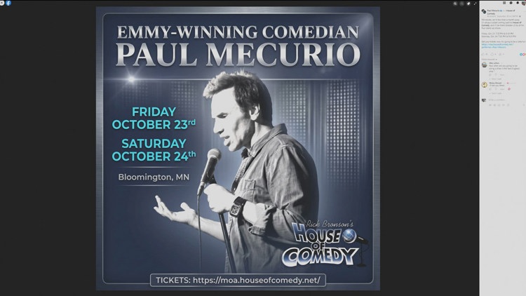 Comedian Paul Mecurio to stop by MOA for multiple shows — KARE 11 Local, Maplewood Community news