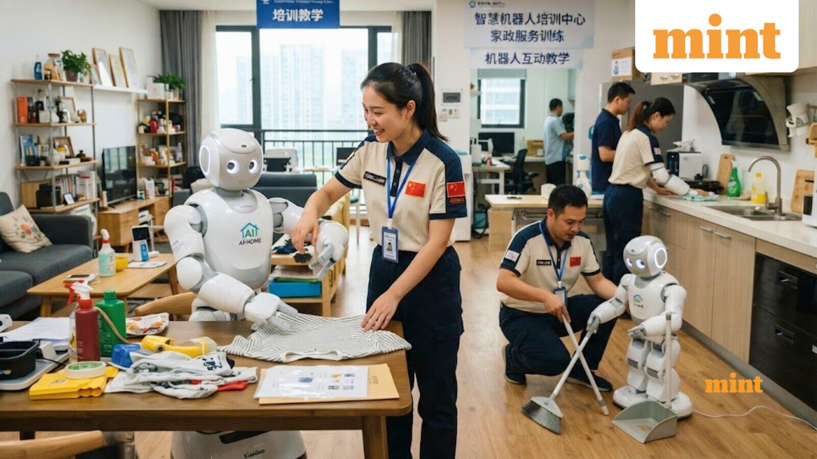 Workers in China are teaching robots everyday chores, earning ₹57,000 monthly by folding clothes, sweeping floors, more — Mint India, Maplewood Technology news